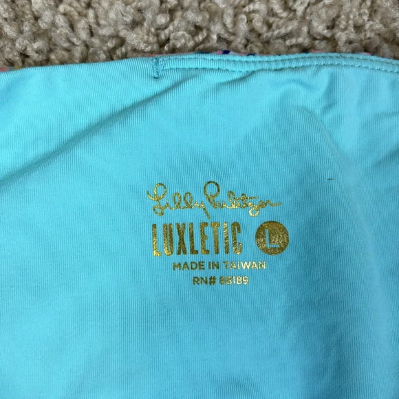 Lilly Pulitzer weekender high rise leggings splash dance sz lg - Picture 5 of 10